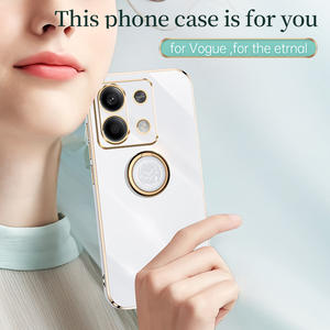 Funda de teléfono de TPU suave galvanizada a prueba de golpes con funda de soporte de anillo para <span class=keywords><strong>Xiomi</strong></span> <span class=keywords><strong>Redmi</strong></span> <span class=keywords><strong>Note</strong></span> 13 <span class=keywords><strong>Pro</strong></span> 4G <span class=keywords><strong>Note</strong></span> 12S Poco X6 <span class=keywords><strong>Pro</strong></span> - Product Image 3