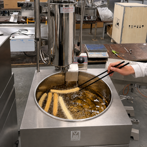 Máquina Comercial Multifuncional para Churros, Freidora de 3x5L <span class=keywords><strong>con</strong></span> Relleno de Crema, 6 Moldes Estrella, Acero Inoxidable, Fabricante Español para Cafeterías - Product Image 6
