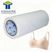 HN Entretela Termoadhesiva de Doble Cara, Activada por Calor, de TPU, EVA, PES, PO, PA, Película Adhesiva de Fusión en Caliente para Prendas de Vestir y Telas