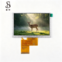 Module d'affichage LCD TFT IPS ShengHe 5,0 pouces 800x480 RGB 50 broches haute luminosité 1000 nits COG industriel large plage de température I2C LED personnalisé