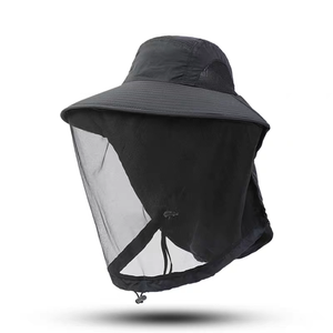 Sombrero de Pescador de Ala Ancha de Alta Calidad para Verano, Transpirable, con Malla <span class=keywords><strong>Antimosquitos</strong></span>, Color Sólido, para Camping, con Solapa para el Cuello - Product Image 1