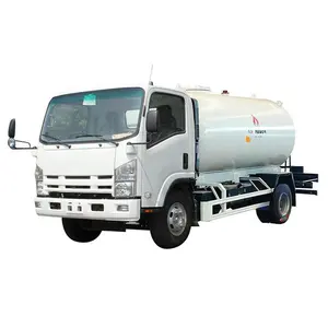 ISUZU NPR LPG Tanker Truck 6000 Liter LNG Carrier Trucks for Sale
