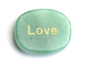Pierres gravées avec des mots inspirants, galets plats, cristaux de guérison, pierres précieuses, mots positifs, pierres de poche pour la paix d'esprit, amour, joie - Product Image 2
