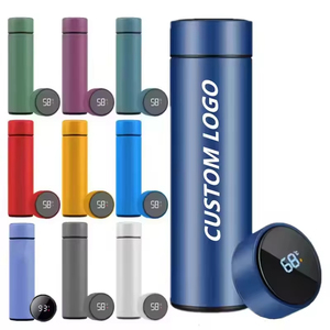 Portable Double Wall Temperature Display LED Eco-Friendly Stainless Steel Insulated <b>Coffee</b> Mug Tumbler for Camping Smart - Product Image 4