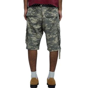 Shorts Cargo Vintage 100% Coton pour Hommes, Style Streetwear, Camouflage Numérique, Décoration Ruban, Été, Unisexe, Vente en Gros - Product Image 3