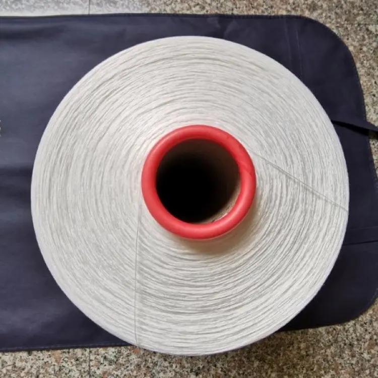 polyester iplik 100% polyester yarn raw thick polyester yarn undyed