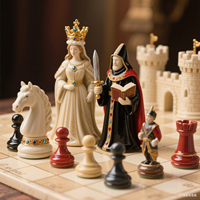 Pièce d'échecs internationale personnalisée OEM Votre conception Figure King Queen Silicone ABS FRP Bois Métal Jouet spécial