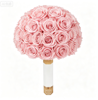 Roses stabilisées personnalisées pour toujours, décorations de mariage pour demoiselles d'honneur, fleurs, bouquets de mariée