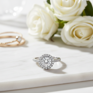 Misura 6 oro placcato oro chiaro zirconio cubico anelli oro bianco e platino con taglio zircone pietra rodiato placcato modello di numero - Product Image 3