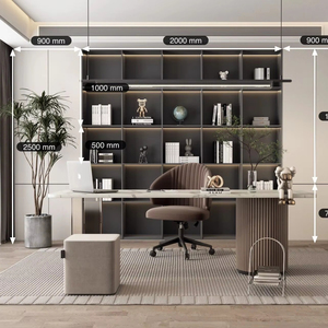 Librería Moderna de Madera Personalizada para Oficina en Casa o Sala de Estar, Mueble Portátil para el Hogar, Estantería para Libros - Product Image 2