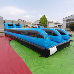 Juegos inflables comerciales de doble carril para carreras de bungee, tipo Baltimore, para deportes interactivos, en venta. - Product Image 1