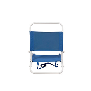 Silla de playa plegable para exteriores, asiento bajo portátil de 60x51x56cm con reposabrazos y respaldo para acampar y pescar - Product Image 4
