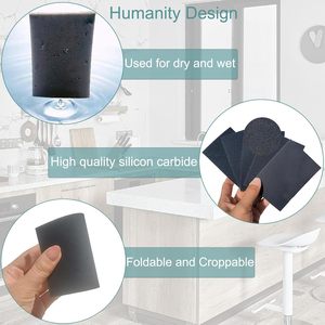 20 pezzi di spugna per levigatura a 3000 400 da 70mm Set di spugne per levigatura Ultra Fine in schiuma morbida e levigatrice a mano carta vetrata asciutta bagnata - Product Image 5