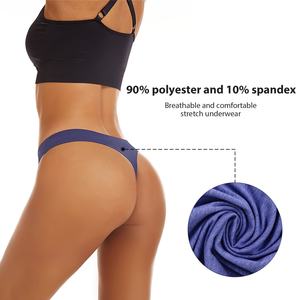 Confezione da 5 Pezzi di Intimo Femminile Multicolore a Vita Bassa, Slip e Perizoma Sportivi Invisibili per Donne - Product Image 6