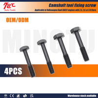 4 vis de fixation d'outil de calage de distribution haute résistance de grade 8.8 (2.5, 2.8, 3.0) pour Volkswagen Audi EA837
