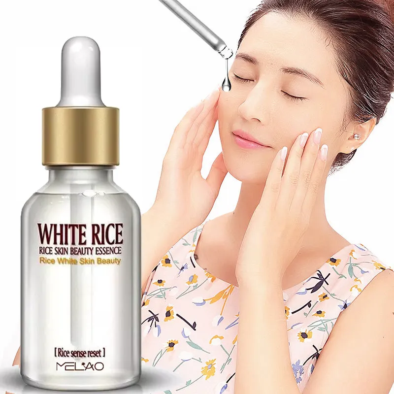 Private Label White Rice Serum Anti Aging Face Serum Face Rice Soften And Tender Skin Nourishing Serum