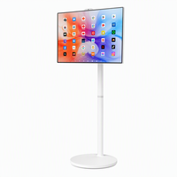 Téléviseur intelligent portable Android OS haute définition de 32 pouces, afficheur numérique OEM avec support rotatif réglable et SDK intégré pour la maison
