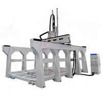 Machine de fraisage CNC 5 axes avec changeur d'outils, Syntec NC Studio ATC SPower Motor, pour le bois, l'aluminium, la pierre, la sculpture 3D, haute précision