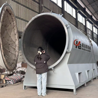 Mesin Karbonisasi Horizontal 800-1200KG, Oven Retort Batubara, Tungku Pembuatan Briket Arang Kayu