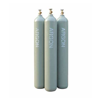 Precio de fábrica 40L 135Bar Ar Gas de soldadura 5N Gas de argón de alta pureza 99.999%