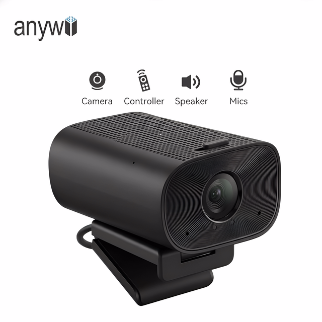 All in One 4k Camera Support 30fps Fixed Focus Webcam for Online Meeting or Live Streaming