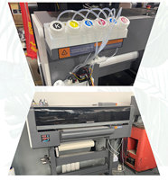 Set Printer Dtf kualitas tinggi Xp600 I3200 kaus 30cm 2 kepala mesin cetak A3