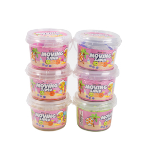 Wholesale 6 Colors Non-toxic Fragrance C <b>Sand</b> Moving <b>Sand</b> in Fruit Beach Bucket - Product Image 2