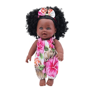 <span class=keywords><strong>Nathaniel</strong></span> COLOR TOYS Poupée Africaine Noire Cheveux Afro 12 Pouces Bébé Fille Jouet Doux DIY en Plastique pour Enfants Cadeau d'Anniversaire Noël - Product Image 6