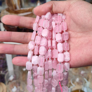 Nouvel Arrivage Perles en Pierre <span class=keywords><strong>de</strong></span> Quartz Rose Naturel <span class=keywords><strong>de</strong></span> <span class=keywords><strong>Madagascar</strong></span> <span class=keywords><strong>de</strong></span> Forme Ovale pour Bracelets, Colliers, Accessoires et Perles en Vrac pour Bricolage - Product Image 1