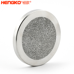 Micron tái sử dụng thiêu kết Đĩa lọc bằng thép không gỉ Meta xốp với Vòng đệm thép để lọc và phân tích khí - Product Image 3