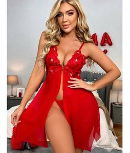 Sfy1925 Vente en gros de lingerie sexy pour femmes, robe en dentelle érotique, vêtements de nuit, sous-vêtements brodés et pailletés pour femmes - Product Image 1