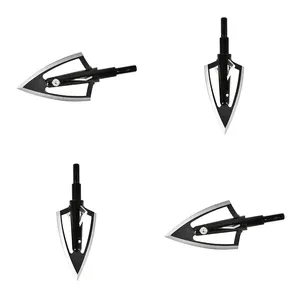 Factory Arrow Heads 4pcs Fix Balde Great Penetration 125grain Archery Broadhead For Bow And Arrow Hunting