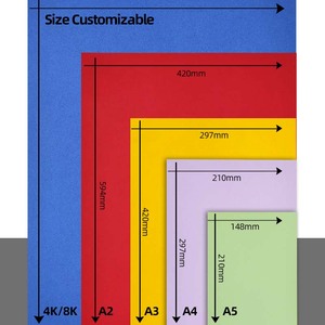 Papier cartonné multicolores 180 g/m², papier cartonné, papier coloré 180 g/m² A4, vente en gros - Product Image 4
