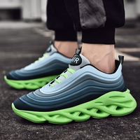 Vente en gros usine Baskets de running décontractées pour hommes, style streetwear, élégantes, de luxe, respirantes, avec semelle extérieure arc-en-ciel ultra-douce, grandes tailles