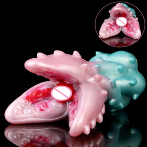 GEEBA Masturbatore Maschile in Silicone Morbido a Forma di Fiore con Fori, Giocattolo Sessuale per Adulti, Esercizio del Pene, Vagina Realistica - Product Image 2