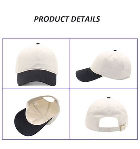 Wholesale 2024 Vintage Hat Custom Logo Wide Brim Unisex Sunscreen Hat Two Tone Hat Curved Brim <b>Baseball</b> <b>Cap</b> - Product Image 4