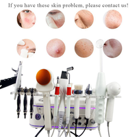 Appareil Facial Galvanique Multifonctionnel Haute Fréquence, Équipement de Salon à Vapeur Salée Prise US/IT