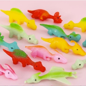 Juguete Antiestrés de Dinosaurio con Lanzador de Dedos, Mini Dinosaurio de Plástico Verde, Lanzable, Aprietable, para Liberar Emociones, Adhesivo para Pared - Product Image 3