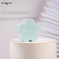 Beauty Planet Flower Mini Éponge pour les doigts Éponges cosmétiques pour le visage pour le nettoyage du visage Mini éponge de maquillage de marque privée