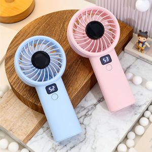 หลิงปันพัดลมมือถือ 5W จอแสดงผลดิจิตอล USB ชาร์จพัดลมพกพาพร้อมปุ่มควบคุม - Product Image 2