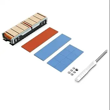 Dissipador de calor fino de cobre puro 72*12mm, almofada térmica para laptop M.2 NGFF 2280 PCI-E NVME SSD, radiador com adesivo condutor térmico