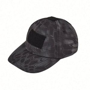Velcro Camouflage Baseball Cap Outdoor Tactical Cap Four Seasons Sun <b>Hat</b> Special Forces Python <b>Flat</b> Cap - Product Image 1