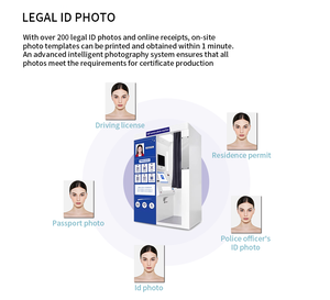 Station de prise de <span class=keywords><strong>photos</strong></span> d'identité et de passeport en libre-service JLJ, borne photo numérique, borne de vente automatique, kiosque photo, Guangdong - Product Image 6