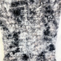 Nouvelle couverture en fausse fourrure de lapin marmorisée tie-dye, anti-peluchage, écologique, réutilisable, luxueuse, pour la décoration d'intérieur en hiver