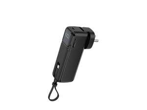 Chargeur mural AC PD22.5W Mini Powerbank 5000Mah avec câble Type C intégré - Product Image 3