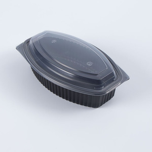 Large Volume 32oz Food Grade Plastic Meal Prep Storage Bento Boxes Takeout Storage Salad Container With Lid