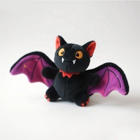 Personnalisable dessin animé Halloween vampire chauve-souris animaux en peluche PP coton rempli jouets en peluche pour la maison décorations