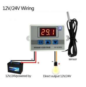 Controlador de temperatura LED Digital profesional, 12V, 24V, 220V, W3002, regulador de termostato 10A, XH-W3002 - Product Image 2