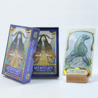 Usine personnalisée 78 tarot oracle cartes ensemble avec guide couleur impression premium feuille d'or cartas de tarot pour débutant