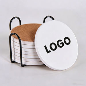 Sublimation Blank <b>Ceramic</b> <b>Coasters</b> Heat Resistant Cup Mats for Coffee Custom Logo Print Round Square <b>Coasters</b> - Product Image 5